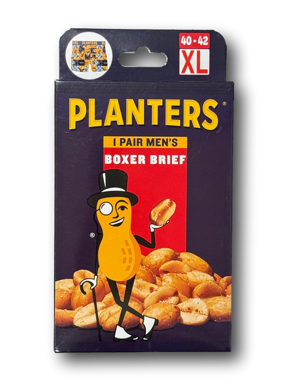 Mens Planters Peanuts Licensed Boxer Briefs - Size Extra Large XL - NWT